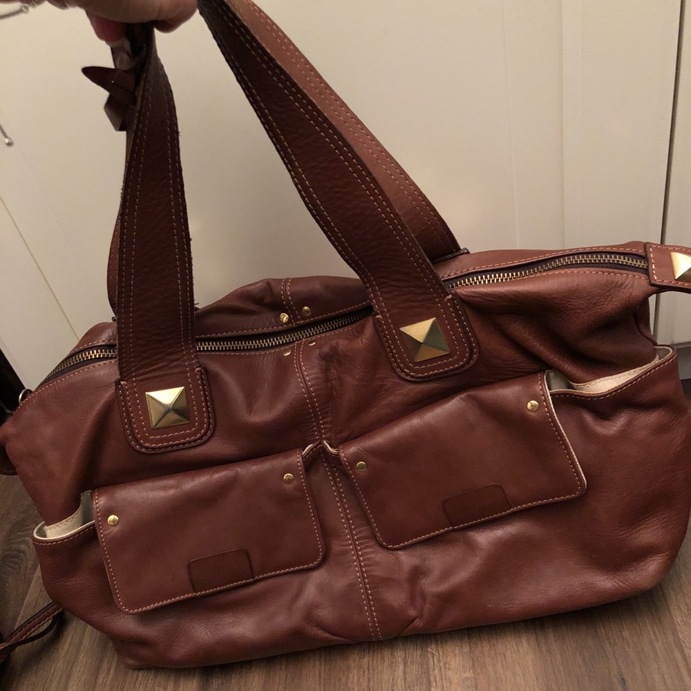 French connection lather bag